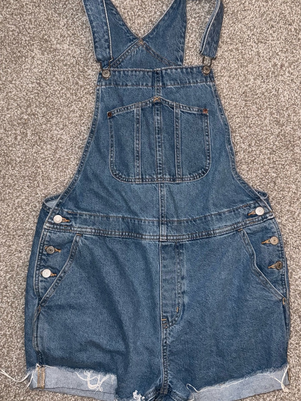 Old Navy Classic Blue Denim Short Overalls